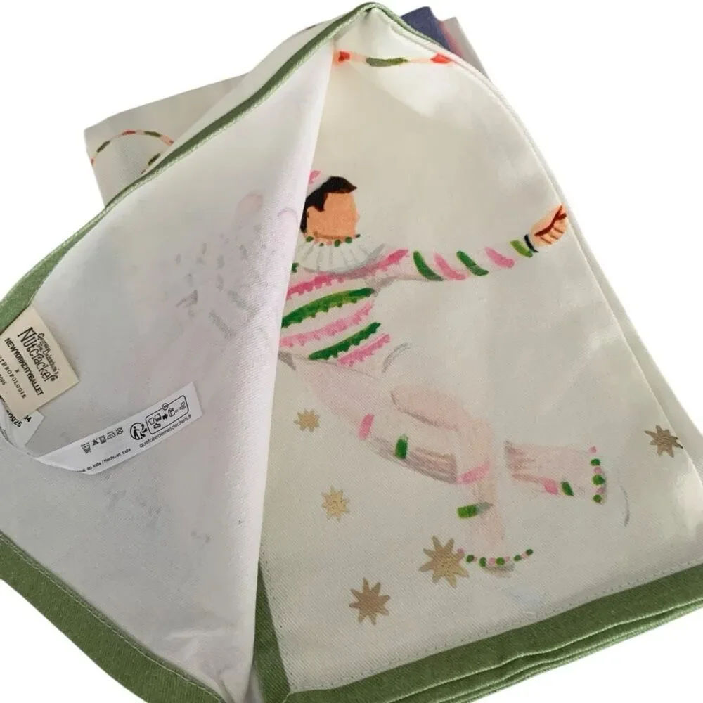 Anthropologie x New York City Ballet Nutcracker Napkins Set of 4 - New Holiday